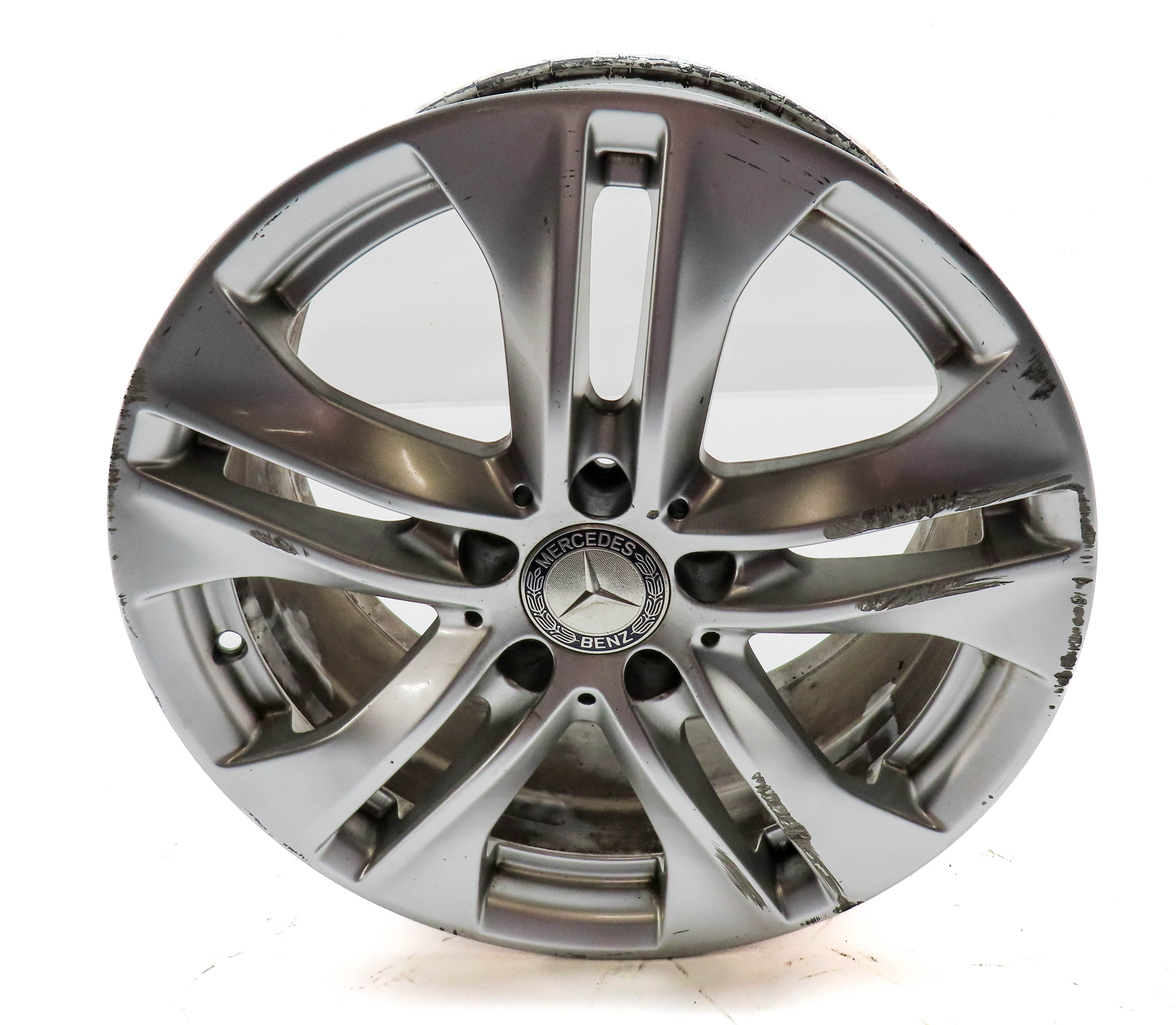 10-11 MERCEDES E350 E550 (W212) 17X8 10 SPOKE 5 PAIR ALUMINUM WHEEL RIM — exact item pictured